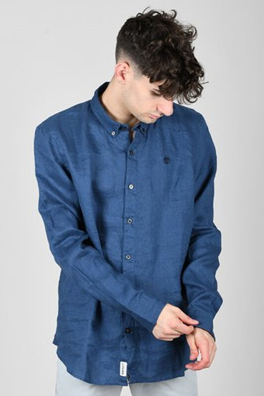 MILL BROOK Linen Shirt Erkek Lacivert Gömlek - TB0A2DC3 MILL BROOK Linen Shirt Erkek Lacivert Gömlek - TB0A2DC3