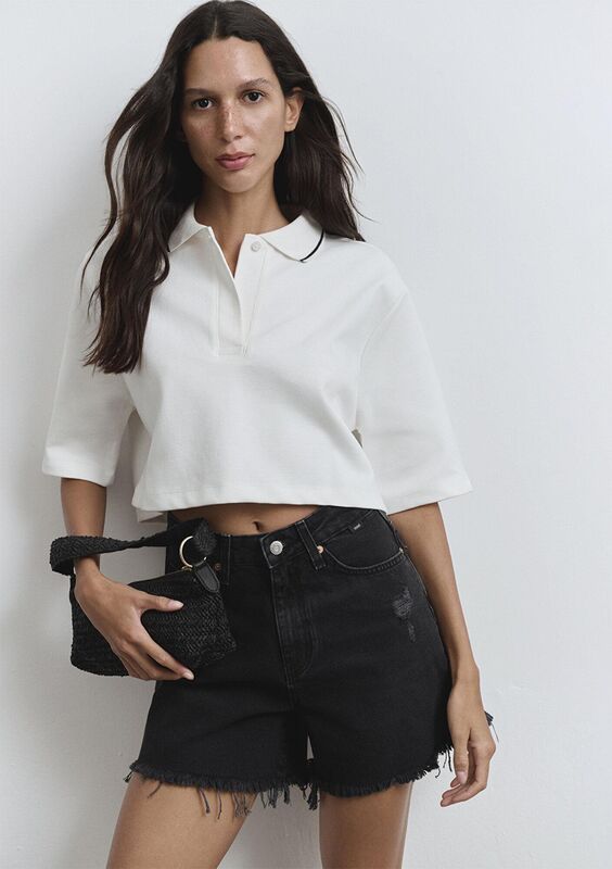 MILLIE Kadın Gri Denim Şort - M14589