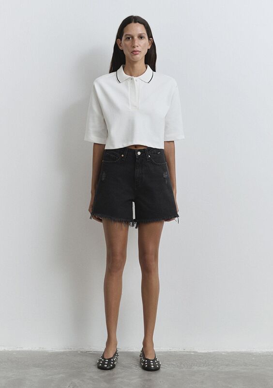 MILLIE Kadın Gri Denim Şort - M14589