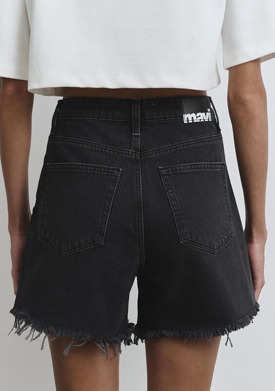 MILLIE Kadın Gri Denim Şort - M14589