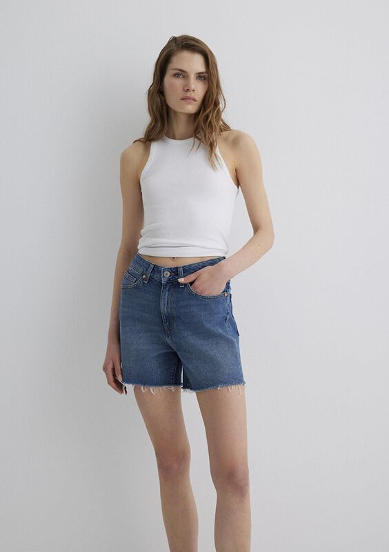 MILLIE Kadın Mavi Denim Şort - M14589