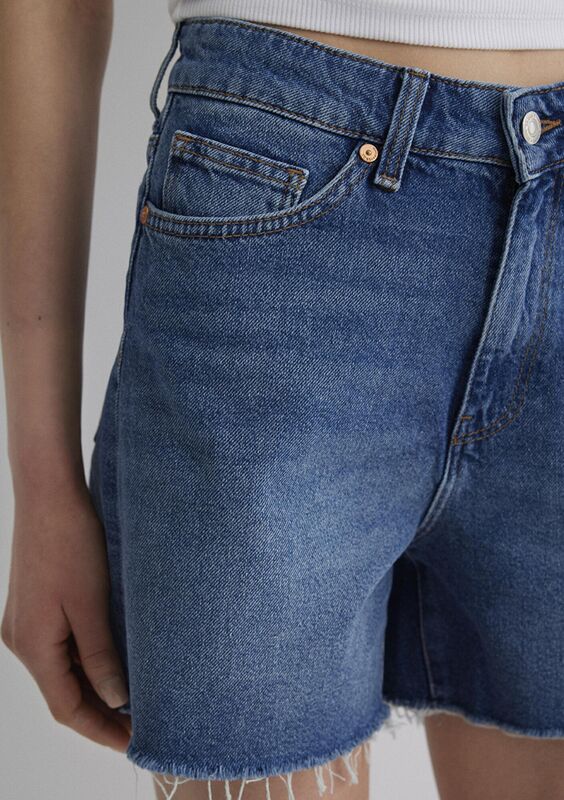 MILLIE Kadın Mavi Denim Şort - M14589