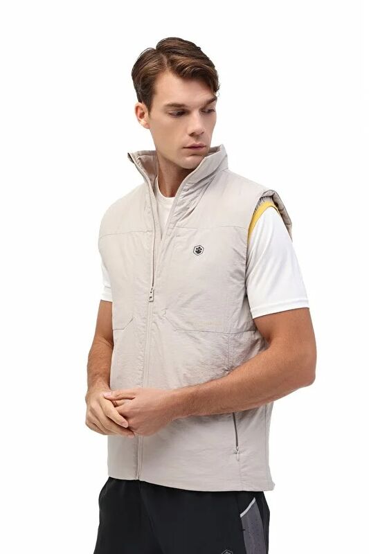 Lumberjack - ML SANDRE 4OTD1-01 5FX Erkek Açık Gri Yelek - 101940584