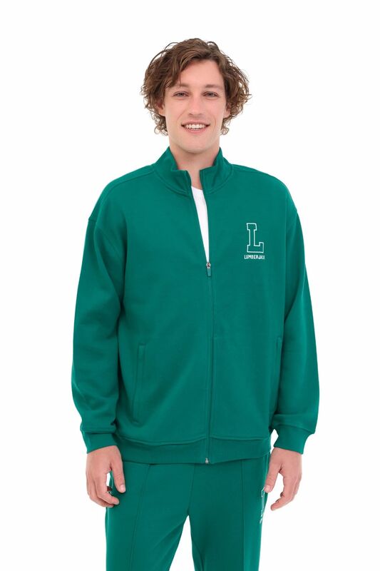 Lumberjack - ML ZENO 18BLO-23 5PR Erkek Yeşil Sweatshirt - 102032428