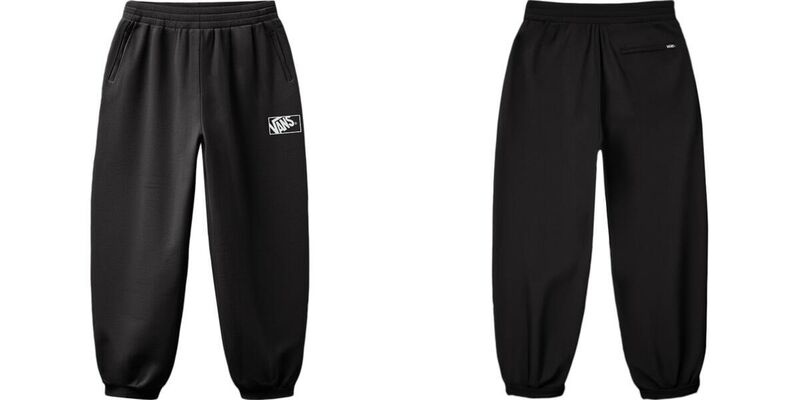 MN BLOCKED BOX LOOSE SWEATPANT FT Erkek Siyah Eşofman Altı - VN000RAX