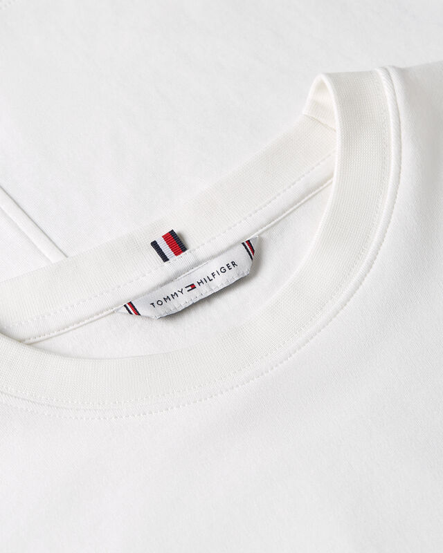 MODERN INTERLOCK BOXY SS TEE Kadın Beyaz T-Shirt - WW0WW47458 MODERN INTERLOCK BOXY SS TEE Kadın Beyaz T-Shirt - WW0WW47458