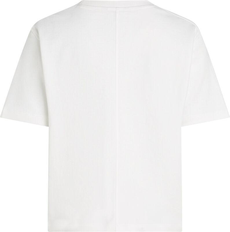 MODERN INTERLOCK BOXY SS TEE Kadın Beyaz T-Shirt - WW0WW47458 MODERN INTERLOCK BOXY SS TEE Kadın Beyaz T-Shirt - WW0WW47458
