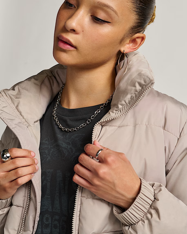 MTE Aubrey Primaloft Puffer Kadın Bej Mont - VN000HJV