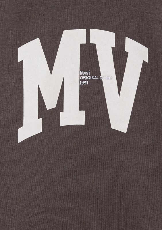 MV LOGO BASKILI SWEATSHIRT Erkek Çocuk Yeşil Sweatshirt - M6S10054