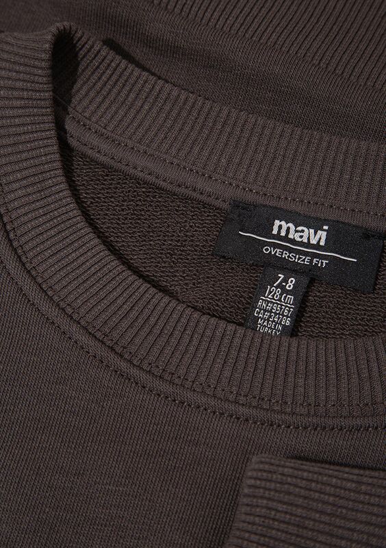 MV LOGO BASKILI SWEATSHIRT Erkek Çocuk Yeşil Sweatshirt - M6S10054