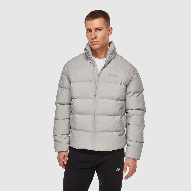 New Balance - NB Lifestyle Men Jacket Erkek Gri Mont - MNJ3430