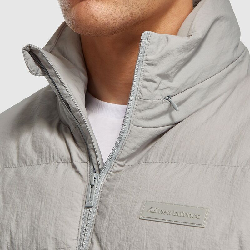 NB Lifestyle Men Jacket Erkek Gri Mont - MNJ3430