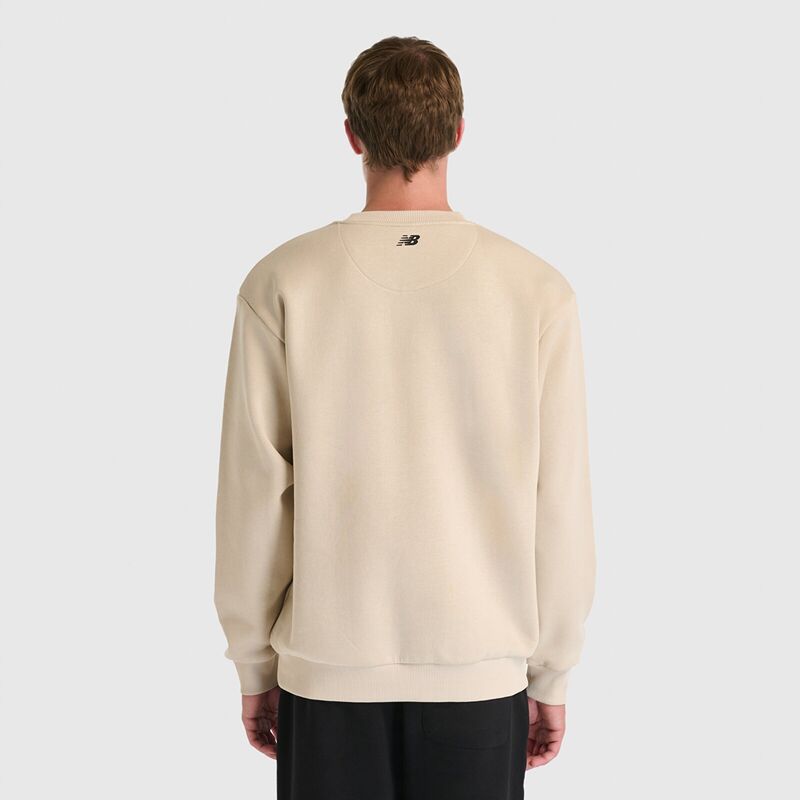 NB Lifestyle Men Sweatshirt Erkek Bej Sweatshirt - MNC3505