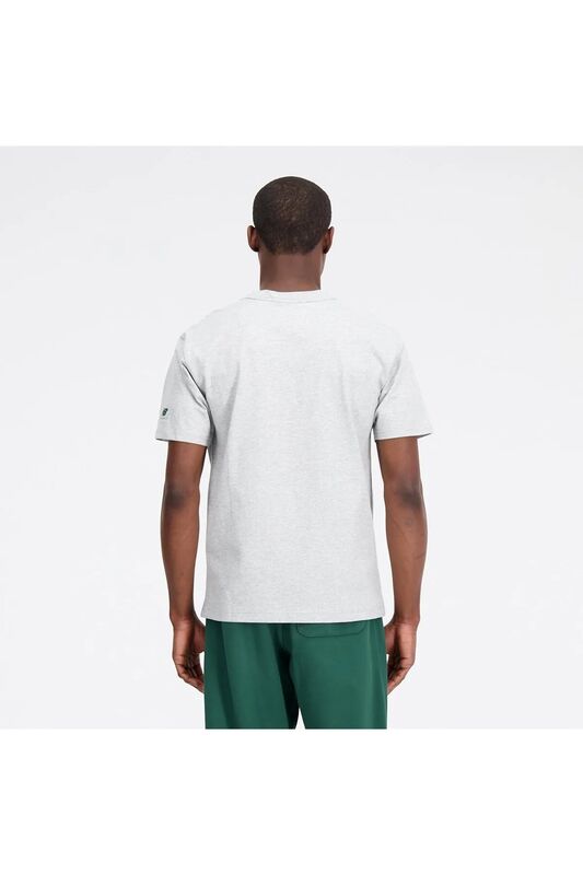 NB Lifestyle Men Tshirt Erkek Gri T-Shirt - MNT1402