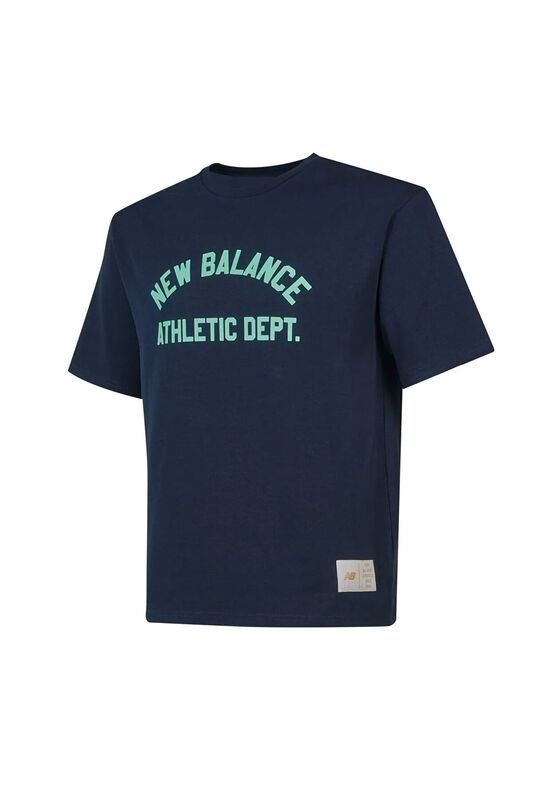 New Balance - NB Lifestyle Men Tshirt Erkek Lacivert T-Shirt - MNT1519