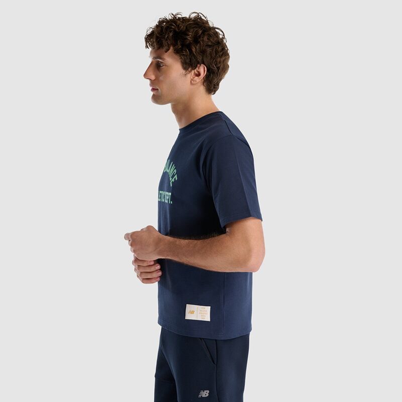 NB Lifestyle Men Tshirt Erkek Lacivert T-Shirt - MNT1519