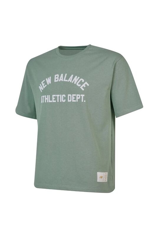 New Balance - NB Lifestyle Men Tshirt Erkek Yeşil T-Shirt - MNT1519