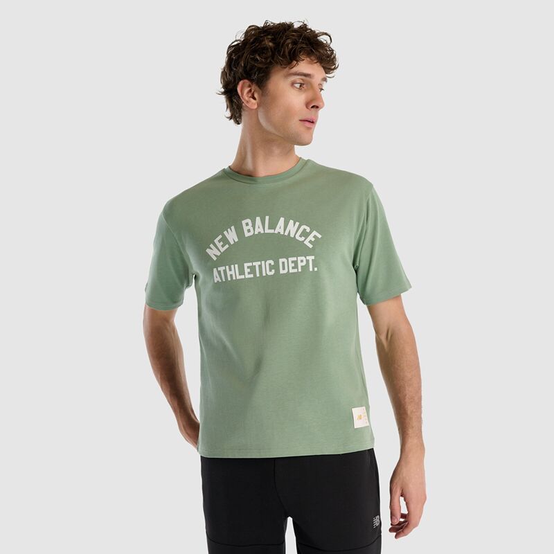 NB Lifestyle Men Tshirt Erkek Yeşil T-Shirt - MNT1519