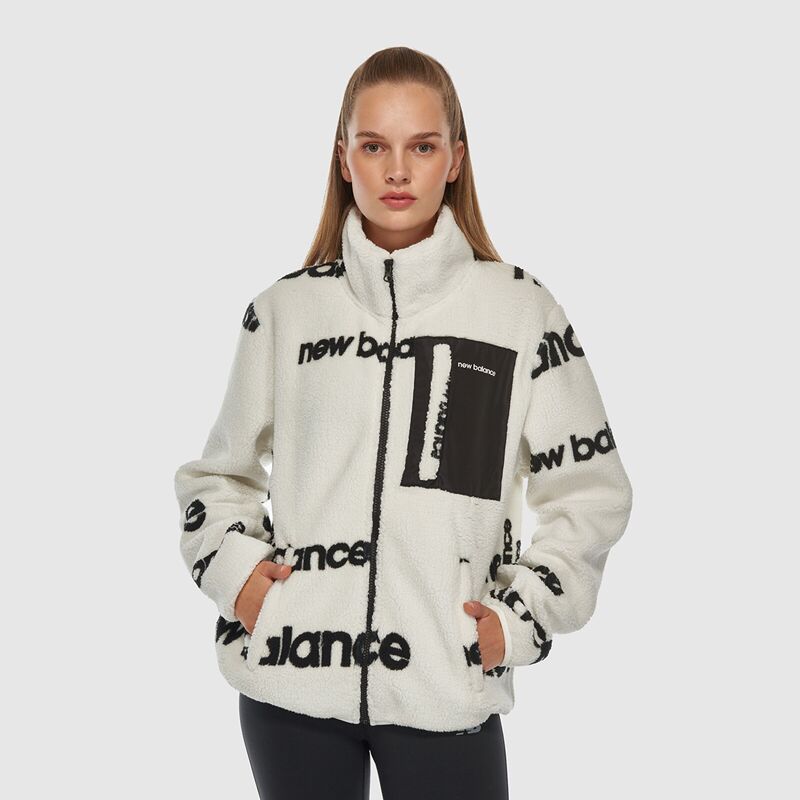 NB Lifestyle Unisex Sweatshirt Uniseks Beyaz Sweatshirt - UNC3358