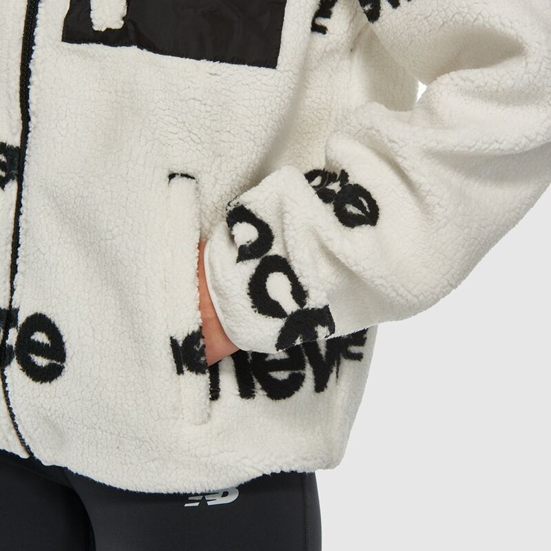 NB Lifestyle Unisex Sweatshirt Uniseks Beyaz Sweatshirt - UNC3358