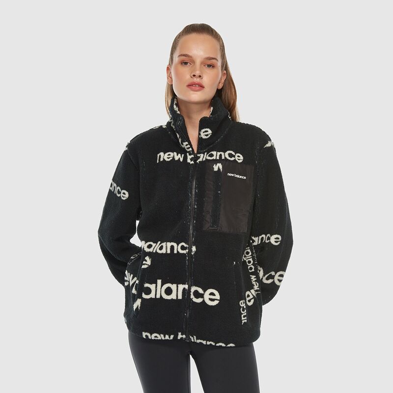 New Balance - NB Lifestyle Unisex Sweatshirt Uniseks Siyah Sweatshirt - UNC3358