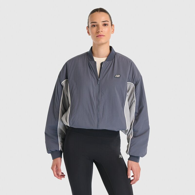 New Balance - NB Lifestyle Women Jacket Kadın Antrasit Mont - WNJ3541 New Balance - NB Lifestyle Women Jacket Kadın Antrasit Mont - WNJ3541