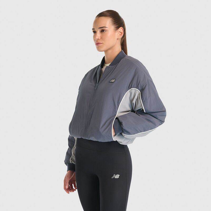NB Lifestyle Women Jacket Kadın Antrasit Mont - WNJ3541