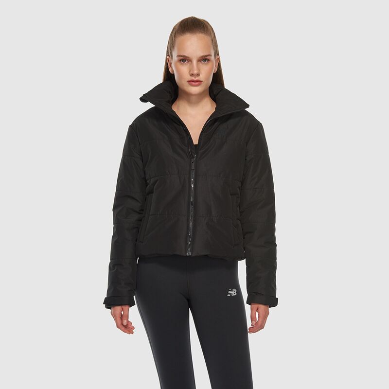 New Balance - NB Lifestyle Women Jacket Kadın Siyah Mont - WNJ3427