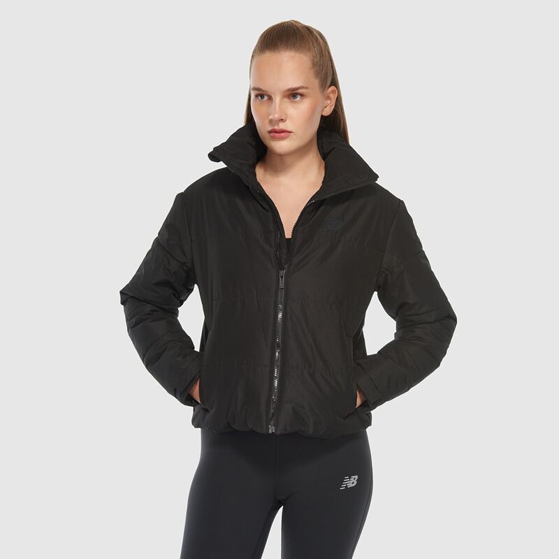 NB Lifestyle Women Jacket Kadın Siyah Mont - WNJ3427