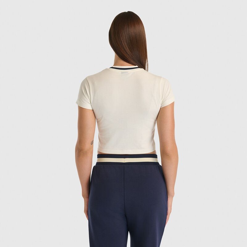 NB Lifestyle Women Tshirt Kadın Bej T-Shirt - WNT3501