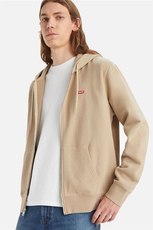 Levi's - NEW ORGNL ZIP UP TR FOG Erkek Beyaz Sweatshirt - A7770
