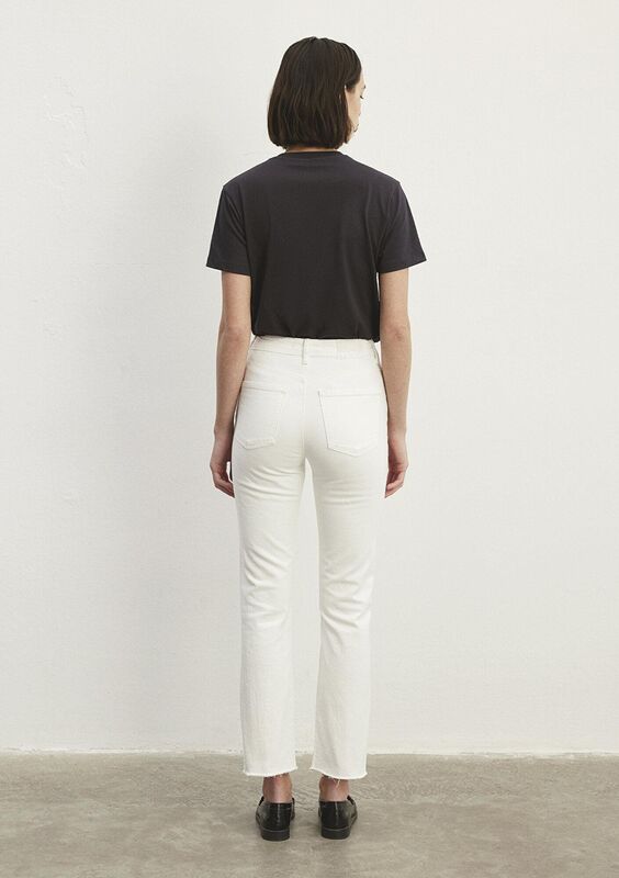 NEW YORK Kadın Beyaz Denim Pantolon - M101441