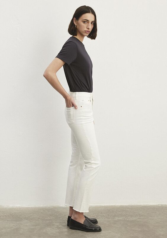 NEW YORK Kadın Beyaz Denim Pantolon - M101441