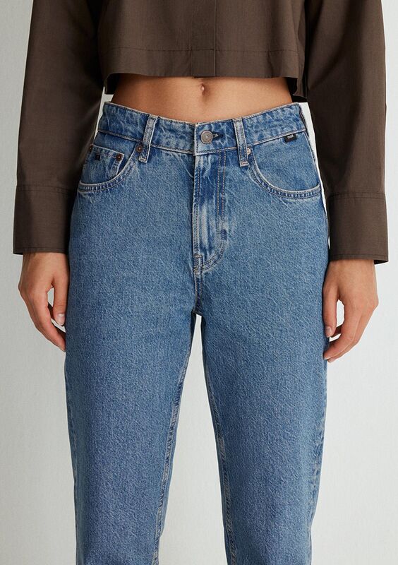 NEW YORK Kadın Mavi Denim Pantolon - M101441