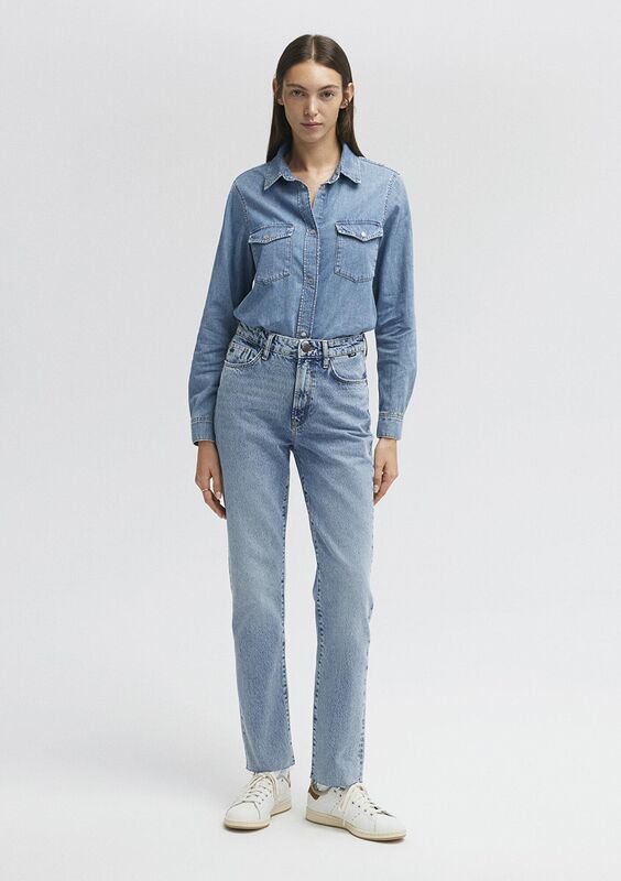 NEW YORK Kadın Mid Brushed Classic Denim Denim Pantolon - M101441