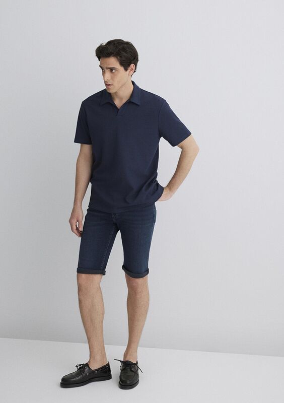 NICHOLAS Erkek Mavi Denim Şort - M04160