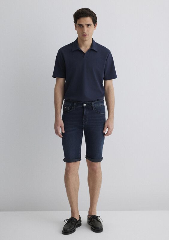 NICHOLAS Erkek Mavi Denim Şort - M04160