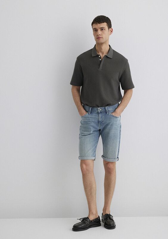NICHOLAS Erkek Mavi Denim Şort - M04160