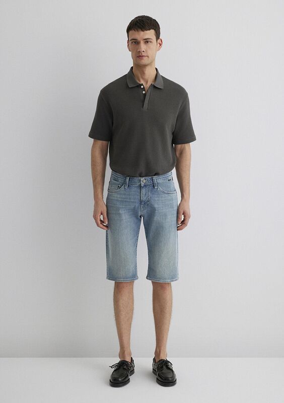 NICHOLAS Erkek Mavi Denim Şort - M04160