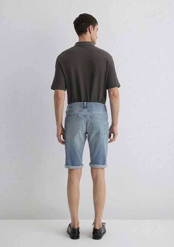 NICHOLAS Erkek Mavi Denim Şort - M04160
