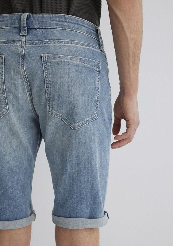 NICHOLAS Erkek Mavi Denim Şort - M04160