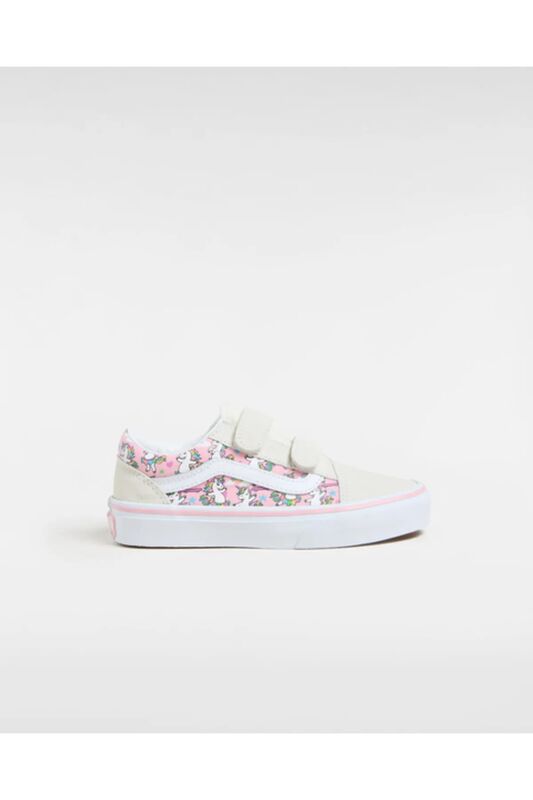 Vans - Old Skool V Unisex Çocuk Beyaz Spor Ayakkabı - VN000CYD