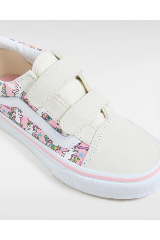 Old Skool V Unisex Çocuk Beyaz Spor Ayakkabı - VN000CYD