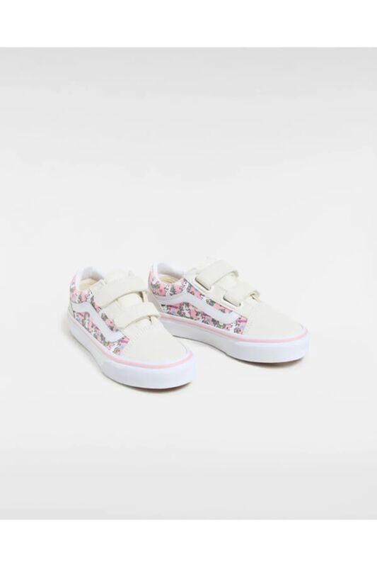 Old Skool V Unisex Çocuk Beyaz Spor Ayakkabı - VN000CYD