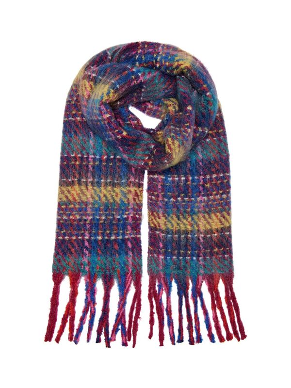Only - ONLADRIANE LIFE CHECK SOFT SCARF CC Kadın Kırmızı Atkı - 15350141