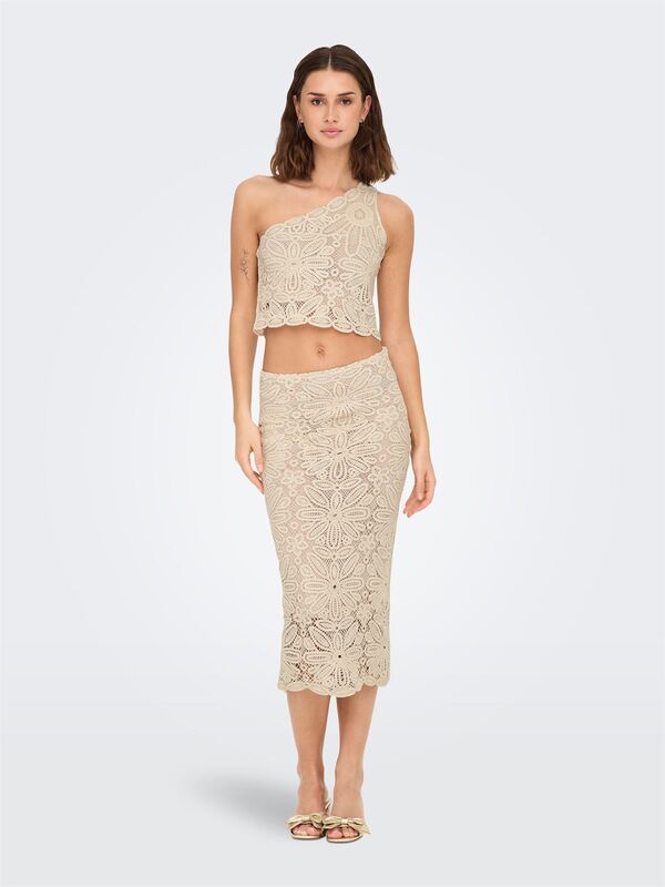 ONLALBERTE MW LONG SKIRT WVN Kadın Mor Etek - 15344887