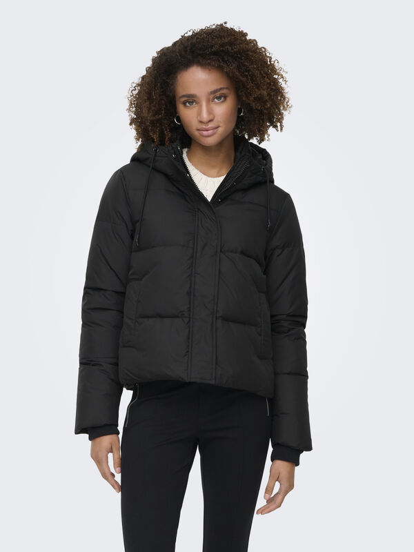 Only - ONLALICE SHORT DOWN JACKET NOOS OTW Kadın Siyah Mont - 15316455