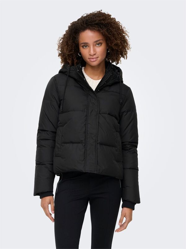 Only - ONLALICE SHORT DOWN JACKET NOOS OTW Kadın Siyah Mont - 15316455
