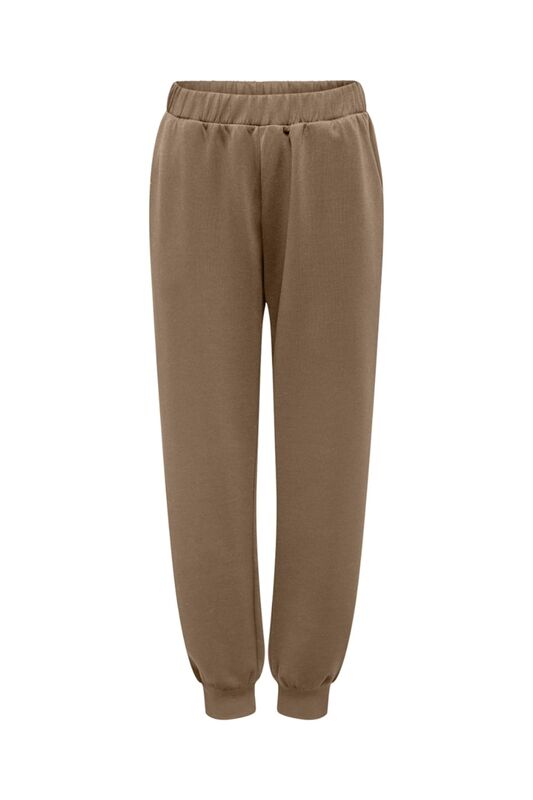 Only - ONLALINA LIFE CUFF PANT CC SWT Kadın Bej Eşofman Altı - 15326744