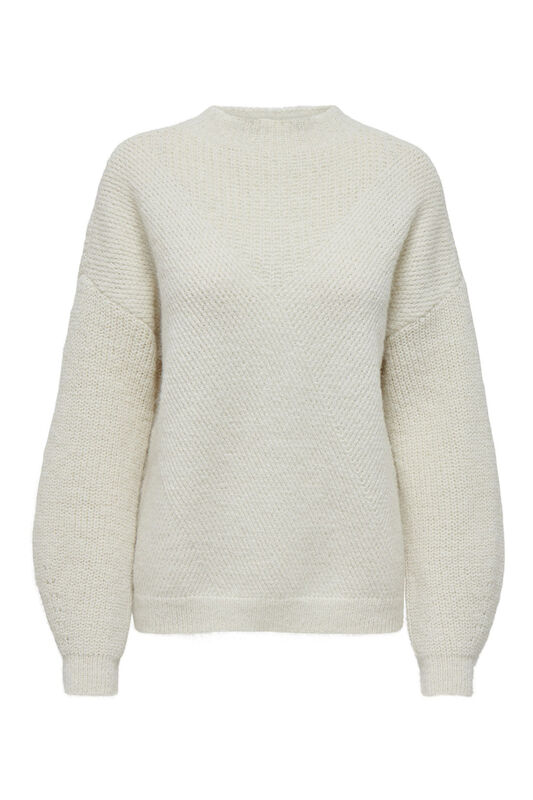 ONLALISA LIFE L/S STRUC HIGH NECK CC KNT Kadın Kahverengi Kazak - 15299282
